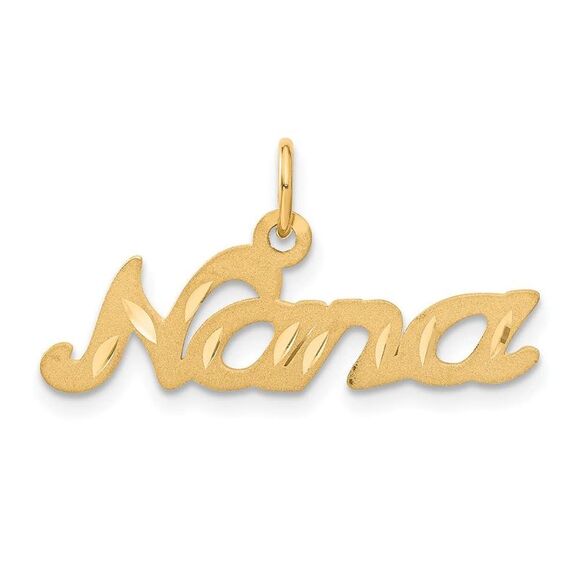 10k Yellow Gold Satin NANA Charm - Picture 6 of 8